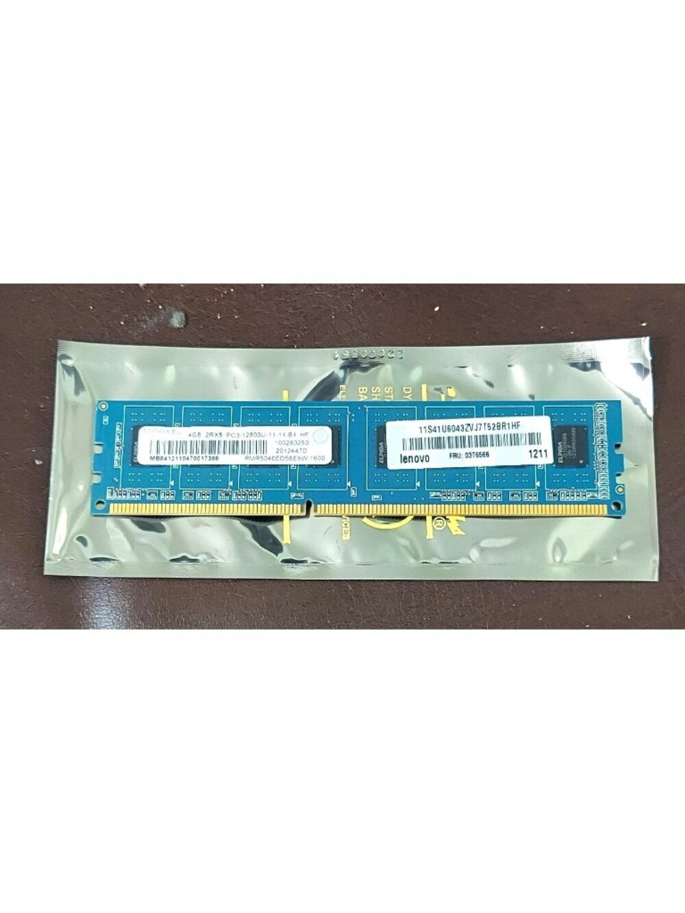 Ramaxel 4gb 2rx8 pc3-12800u-11-11-b1 MB0412110470017388 DIMM Desktop Memory
